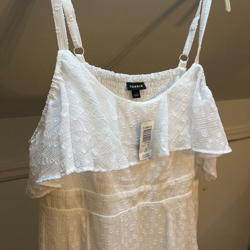 White off the shoulder dress